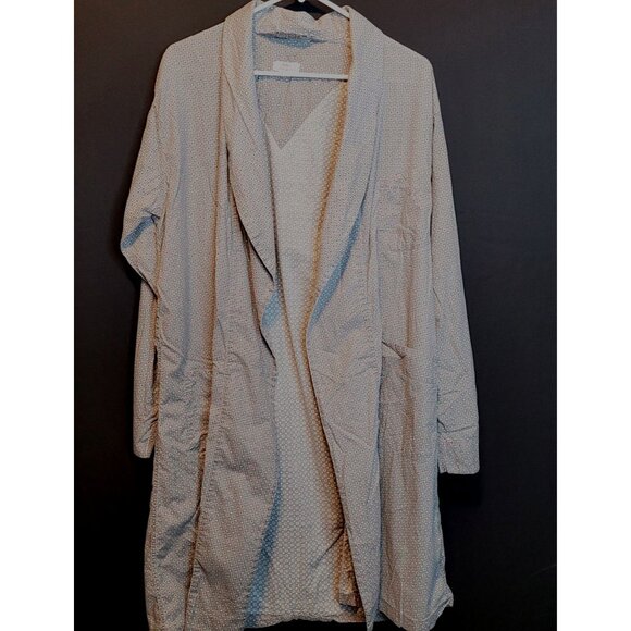 Vintage Mens Robe 40s 50s NO BELT Hodge and Sons Fresno CA Siltex Wash and Wear - Picture 1 of 12